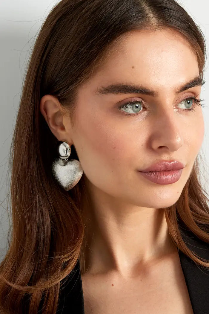 HEART WITH DOT - GOLD