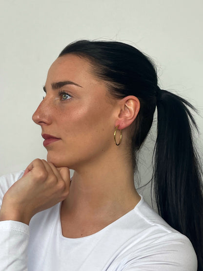 GOLD HOOPS MEDIUM